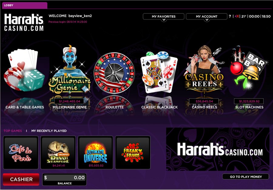 harrahs online mobile casino promo code